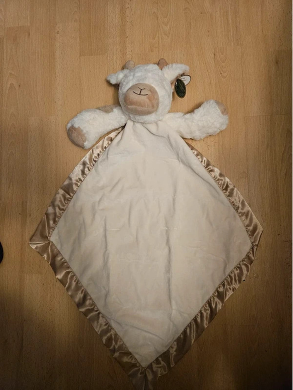 Bearington Collection Cuddle Me Lovy Lamb Security Blanket Lovey 26" NWT